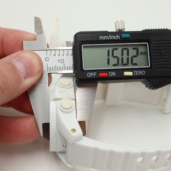 Nixon That's What She Said Unit 40 White Mens Digital 44mm Watch w New Battery - Picture 3 of 15